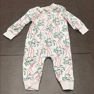 Floral Baby Onesie with Ruffle Detail